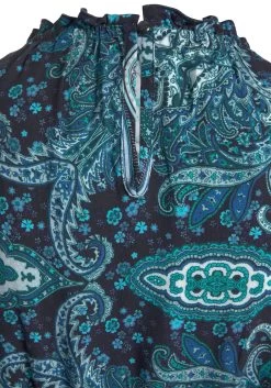 Vivance Gedessineerde Jurk Van Geweven Viscose -Dames Winkel vivance gedessineerde jurk van geweven viscose blauw 5