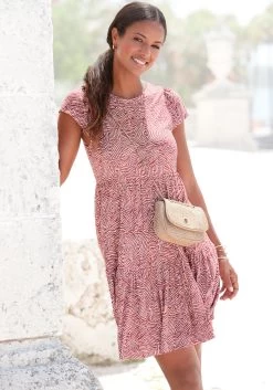 Beachtime Lang Shirt Met Grafische Print -Dames Winkel vivance jerseyjurk 10