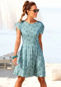 Venice Beach Beugelbikini In Moderne Look -Dames Winkel vivance jerseyjurk met bloemetjesdessin groen 3