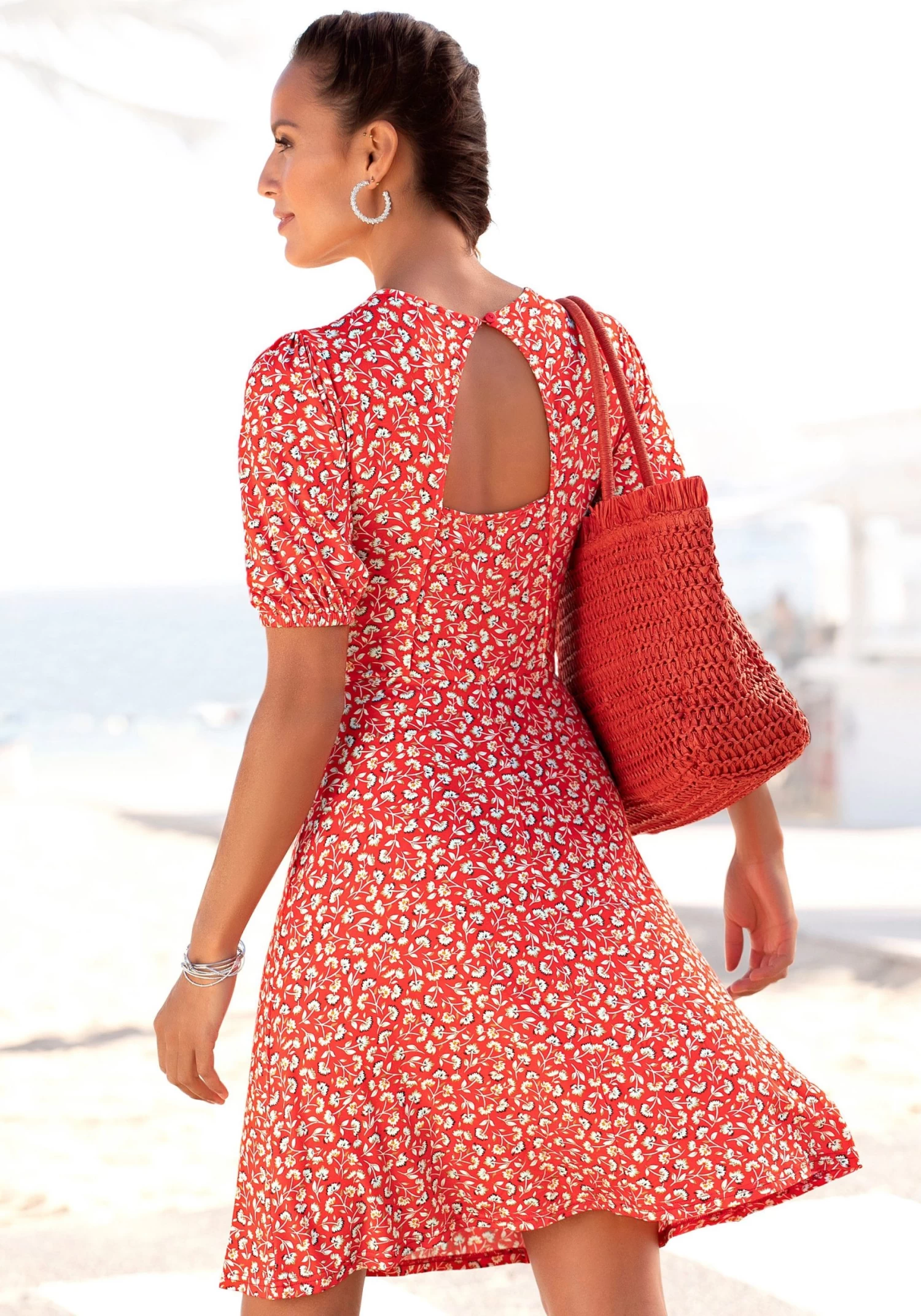 Vivance Jerseyjurk Met Bloemetjesprint 3 Vivance Jerseyjurk Met Bloemetjesprint - Afbeelding 3