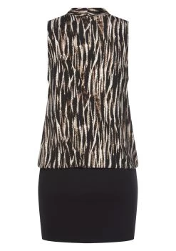 Vivance Mini-jurk Met Gedessineerde Top -Dames Winkel vivance mini jurk met gedessineerde top zwart 3