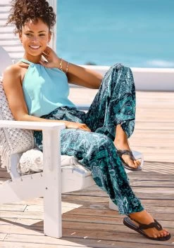 Vivance Palazzobroek En Paisleyprint (Met Een Bindceintuur) 25 Vivance Palazzobroek En Paisleyprint (Met Een Bindceintuur) -Dames Winkel vivance palazzobroek en paisleyprint met een bindceintuur blauw 8