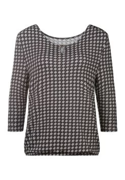 Vivance Shirt Met 3/4-mouwen Met Gouden Knoopdetail Bij De Hals (Set Van 2) 23 Vivance Shirt Met 3/4-mouwen Met Gouden Knoopdetail Bij De Hals (Set Van 2) -Dames Winkel vivance shirt met 3 4 mouwen met gouden knoopdetail bij de hals set van 2 zwart 6