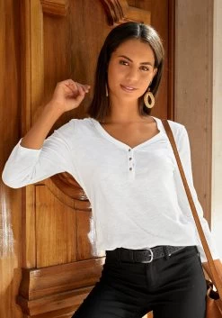 Vivance Shirt Met 3/4-mouwen Met Knoopsluiting En Goudkleurige Knopen (Set Van 2) 21 Vivance Shirt Met 3/4-mouwen Met Knoopsluiting En Goudkleurige Knopen (Set Van 2) -Dames Winkel vivance shirt met 3 4 mouwen met knoopsluiting en goudkleurige knopen set van 2 wit 9