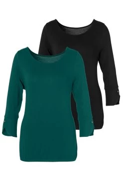 Active By Lascana Zwemshirt Layne Met Lange Mouwen, Ideaal Voor Sup -Dames Winkel vivance shirt met 3 4 mouwen met modieus mouwdetail set van 2 groen 3