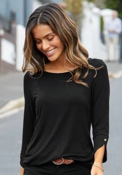 Vivance Shirt Met 3/4-mouwen Met Modieuze Manchetten En Goudkleurige Knopen (Set Van 2) 21 Vivance Shirt Met 3/4-mouwen Met Modieuze Manchetten En Goudkleurige Knopen (Set Van 2) -Dames Winkel vivance shirt met 3 4 mouwen met modieuze manchetten en goudkleurige knopen set van 2 multicolor 18