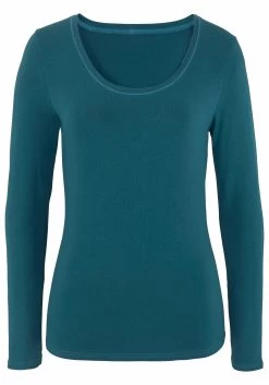 Vivance Shirt Met Lange Mouwen Elastische Katoenkwaliteit (Set Van 2) 24 Vivance Shirt Met Lange Mouwen Elastische Katoenkwaliteit (Set Van 2) -Dames Winkel vivance shirt met lange mouwen elastische katoenkwaliteit set van 2 groen 5