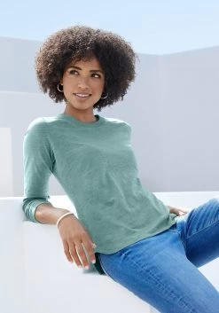 KangaROOS Triangelbikini Met Batikdesign -Dames Winkel vivance shirt met lange mouwen met logoborduursel groen 1