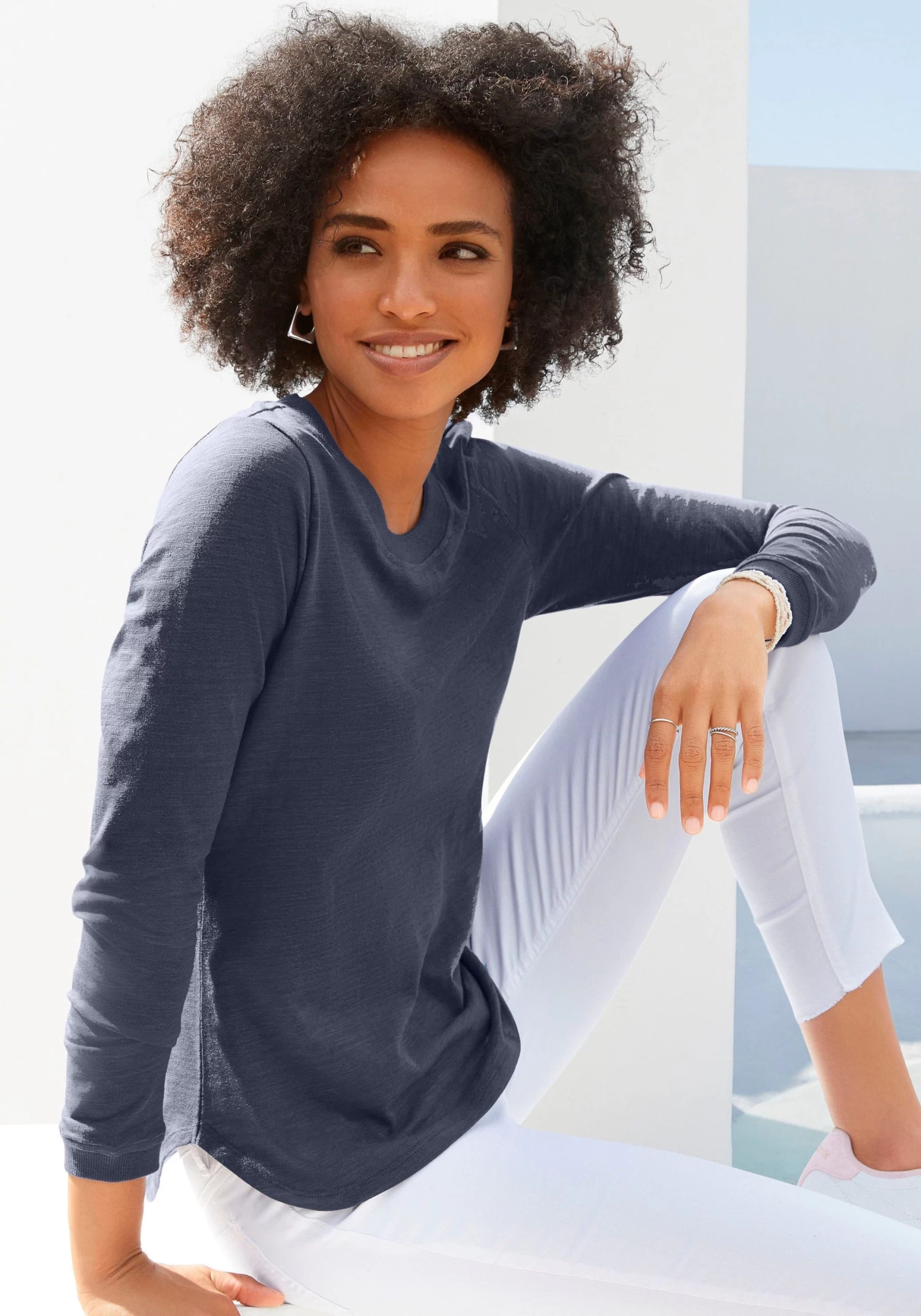 Vivance Shirt Met Lange Mouwen Met Logoborduursel (set, Set Van 2) 3 Vivance Shirt Met Lange Mouwen Met Logoborduursel (set, Set Van 2) - Image 3