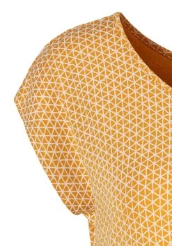 Vivance T-shirt Met Elastische Zoom (Set Van 2) 24 Vivance T-shirt Met Elastische Zoom (Set Van 2) -Dames Winkel vivance t shirt met elastische zoom set van 2 geel 7