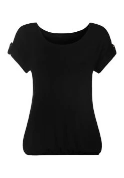 Vivance T-shirt Met Klein Beleg En Goudkleurige Knoop Onder Aan De Mouwen (Set Van 2) 22 Vivance T-shirt Met Klein Beleg En Goudkleurige Knoop Onder Aan De Mouwen (Set Van 2) -Dames Winkel vivance t shirt met klein beleg en goudkleurige knoop onder aan de mouwen set van 2 zwart 4