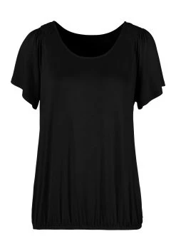 Vivance T-shirt Met Korte Volantmouwtjes (Set Van 2) -Dames Winkel vivance t shirt met korte volantmouwtjes set van 2 zwart 5