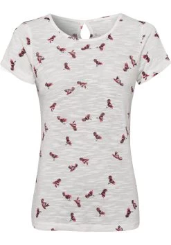 Vivance T-shirt Met Mooie Kolibrie-print (Set Van 2) 22 Vivance T-shirt Met Mooie Kolibrie-print (Set Van 2) -Dames Winkel vivance t shirt met mooie kolibrie print set van 2 multicolor 6