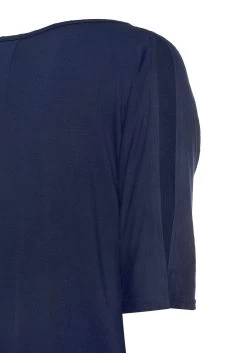 Vivance T-shirt Met Uitsparingen In De Mouwen -Dames Winkel vivance t shirt met uitsparingen in de mouwen blauw 6