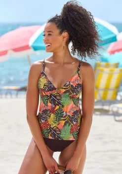 O'Neill Triangelbikini "Cali Rita " -Dames Winkel vivance tankini met tropisch printdesign bruin 8