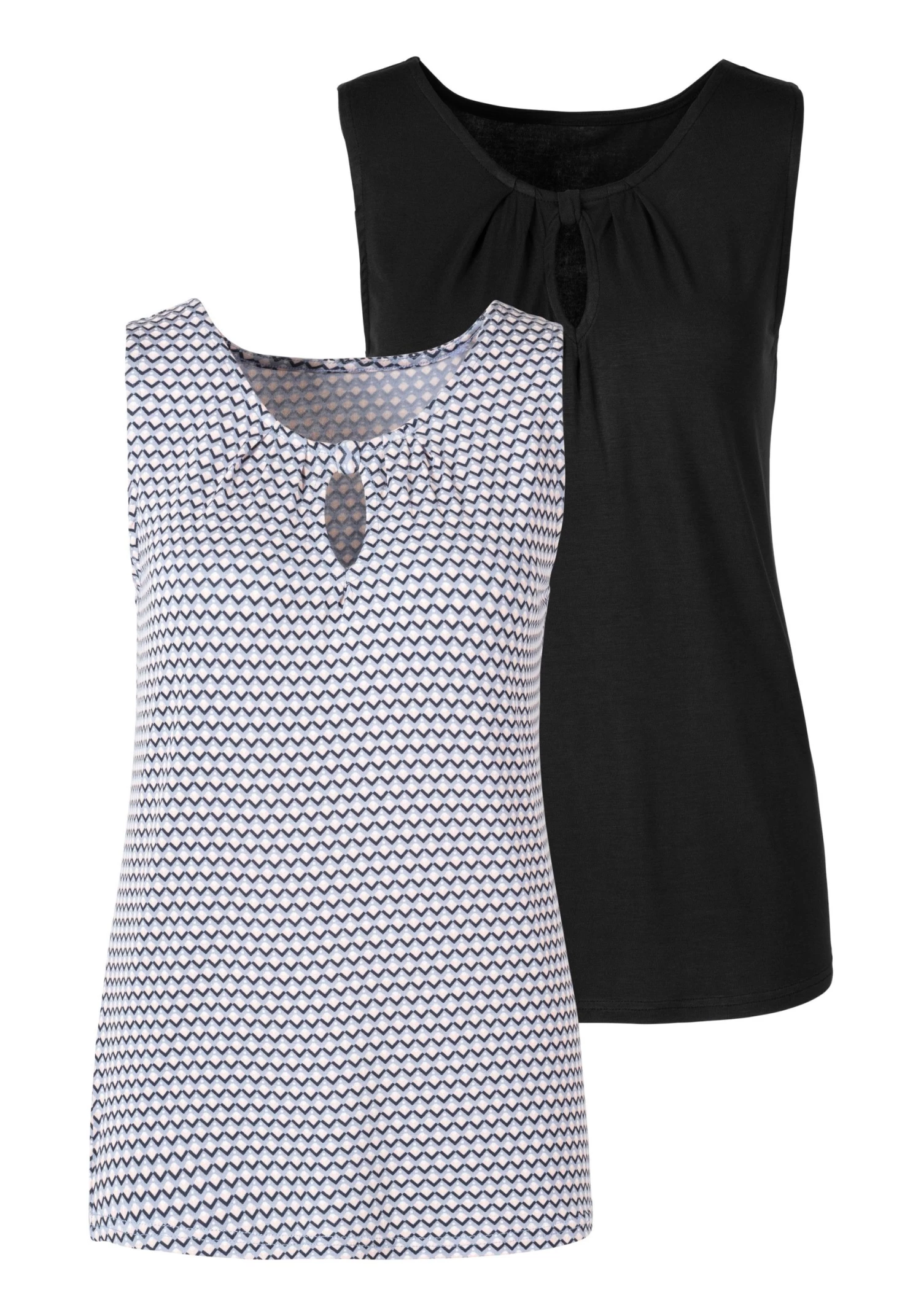 Vivance T-shirt Met Kleine Plooien Aan De Armsgaten (Set Van 2) 11 Vivance T-shirt Met Kleine Plooien Aan De Armsgaten (Set Van 2) - Image 11