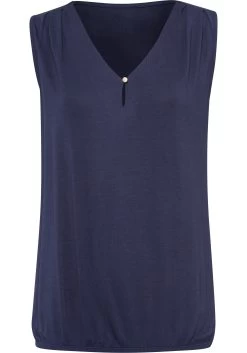 Vivance Tanktop Met Gouden Knoopdetail Bij De Hals (Set Van 2) -Dames Winkel vivance tanktop met gouden knoopdetail bij de hals set van 2 blauw 4