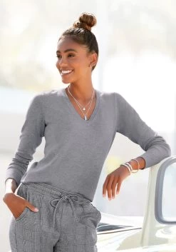 Beachtime Strandjurk Met Dierenprint 27 Beachtime Strandjurk Met Dierenprint -Dames Winkel vivance trui met v hals in getailleerd model grijs