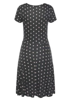 Vivance Zomerjurk Met Stippeltjesprint -Dames Winkel vivance zomerjurk met stippeltjesprint grijs 7